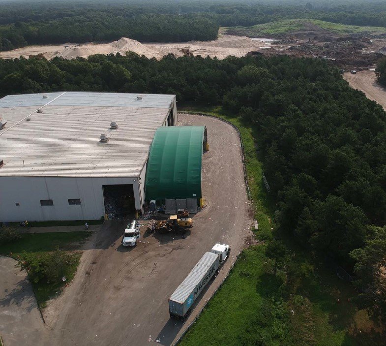 Brookhaven Town began exploring the addition of an ashfill to solve the potential garbage issues when the landfill closes in 2024. The town original eyed about 50 to 60 acres east of their Materials Recovery Facility.